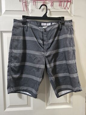 Ezekiel Navy Gray Striped Men’s Board Shorts